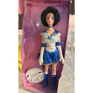 Sailor Moon Mercury Deluxe Adventure Doll 11.5  Irwin Light Up Tiara Jewel 1997